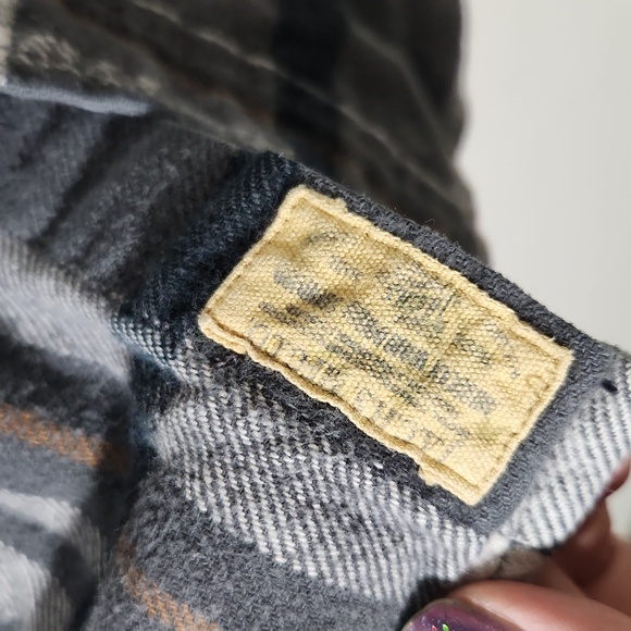 Jachs Men's Shirt Plaid Long Sleeve Heavyweight Flannel Button Up Shacket Sz L - Picture 6 of 12